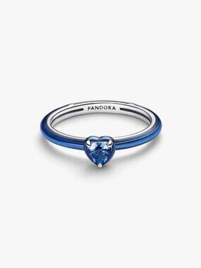 Pandora Blue Chakra Heart Ring